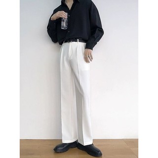 [Plus Size] 130KG Quần Trắng Nam Cưới Quần Dài Thẳng Lớn 9XL 8XL