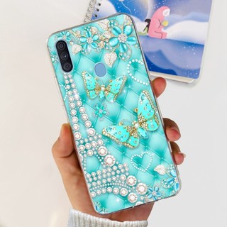 Dành Cho Samsung Galaxy A11 Vỏ A 11 SM-A115F Ốp Điện Thoại Phi Hành Gia Đáng Yêu Không Gian Mỏng Mềm Trong Suốt Cho Samsung A11 M11 Vỏ