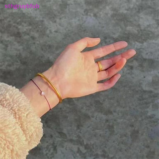Sthb May Mắn Dây Đỏ Màu Hồng Pentagram Vòng Tay Nữ Tình Bạn Có Thể Điều Chỉnh Ngôi Sao Tay Dây Xích Trang Sức Thời Trang Quà Tặng Phụ Kiện VN