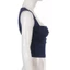 SNUGHOUSE Áo tăng cổ thấp, Dây treo xếp ly màu trơn thanh lịch thông thường, Áo Crop top cổ vuông không tay dành cho nữ