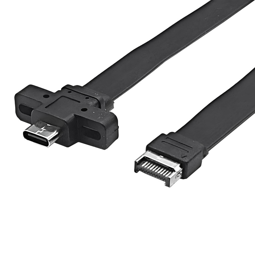 Bảng điều khiển phía trước JMT USB3.2 Type E (A-KEY) sang Type C Cáp nối dài đầu nối nữ Gen2x2 10Gbps / 20Gbps