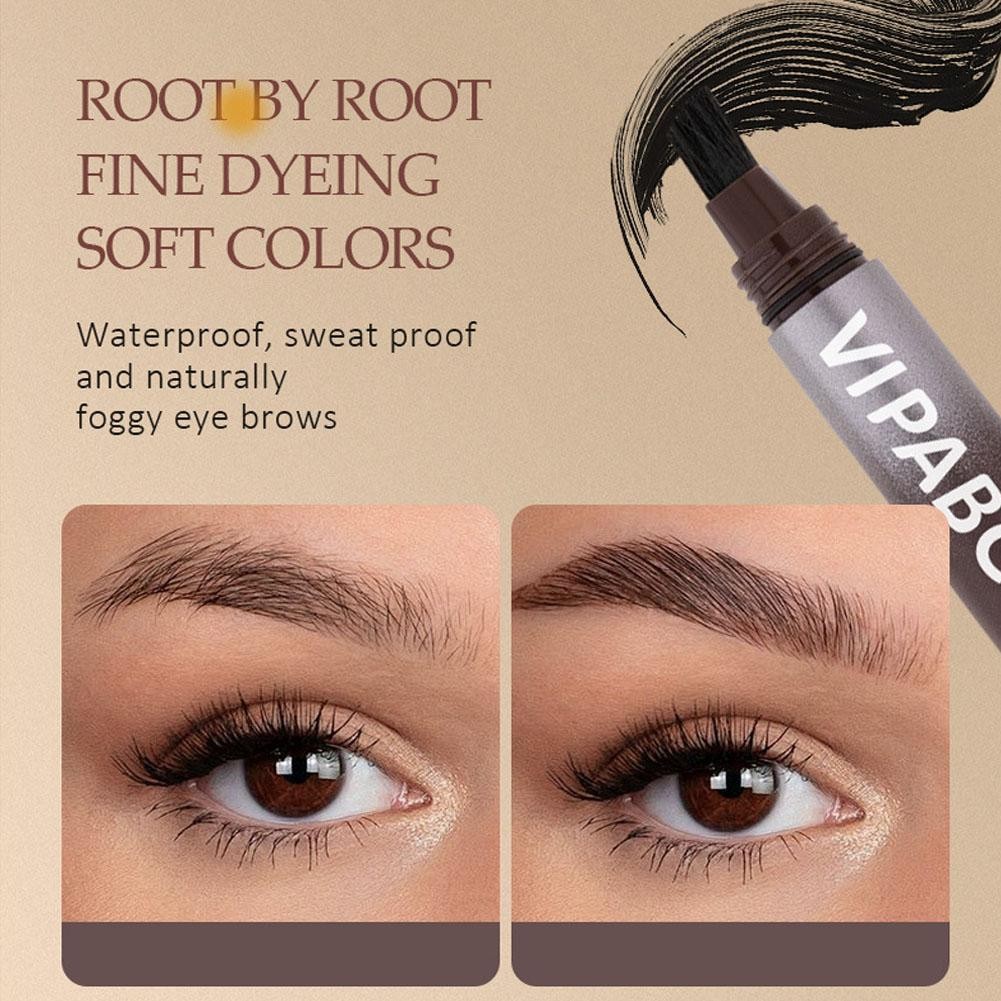 Bút Lông Mày 4d Lông Mày Hình Xăm Bút Chống Thấm Nước Giả Bút Chì Lỏng Phác Thảo Brow Eye M0a6