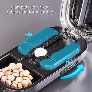 Hộp chia thuốc ROOMYCO chống bụi, bộ chia cho viên nhỏ/lớn, kèm hộp lưu trữ