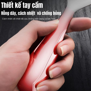 Muỗng Muôi Xơi Cơm Inox 304 Cao Cấp IKEA MAMA Thìa Xới Cơm Thép Không Gỉ Chống Dính Kích Thước 20cm