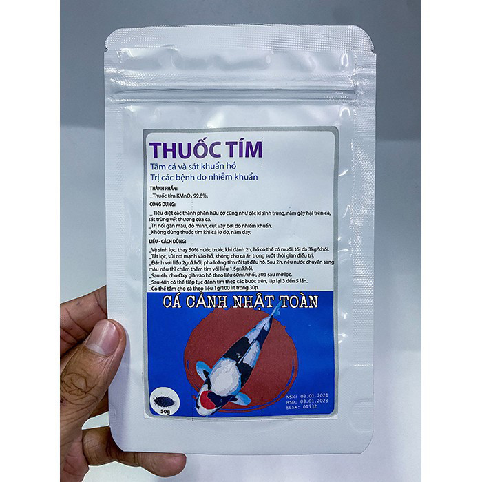 Gói Bột 10gram Bột Tím Sát Khuẩn, Tắm Cá, Khử Trùng Cho Cá Cảnh Acpharno