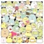 Set 50 Sticker Trang Trí Hình Động Vật Hoạt Hình Dễ Thương - GÌ CŨNG IN