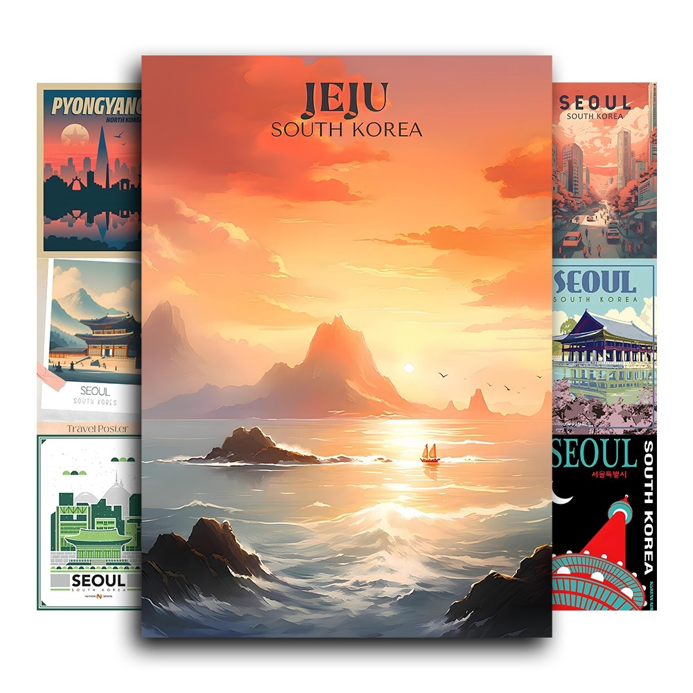 [Giấy] A5 In Màu - Set 50 Tờ Poster Giấy Dán Tường - HÌNH PHONG CÁCH HÀN QUỐC - Decor Trang Trí Nhà - GÌ CŨNG IN