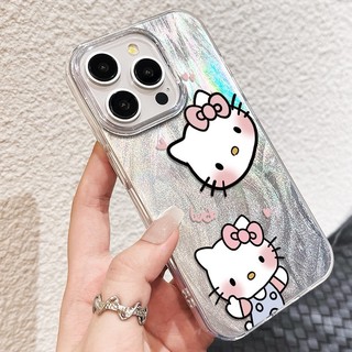 Ốp lưng iPhone chống sốc họa tiết Hello Kitty dễ thương, dành cho iPhone 16/15/14/13/12/11 Pro Max/XR/XS Max.