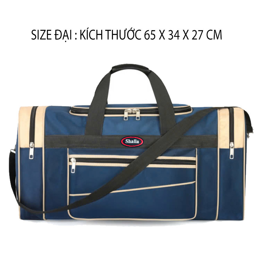 Túi du lịch cỡ lớn BIG-OXFORD kẻ xéo Shalla- Cuken men nhiều màu đa năng [Hoàn xu 50%]