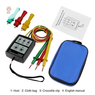 Twe Máy đo pha xoay chiều 3 pha Máy dò pha Máy kiểm tra vòng quay Chỉ báo pha Kỹ thuật số Chỉ báo sắp xếp pha VN