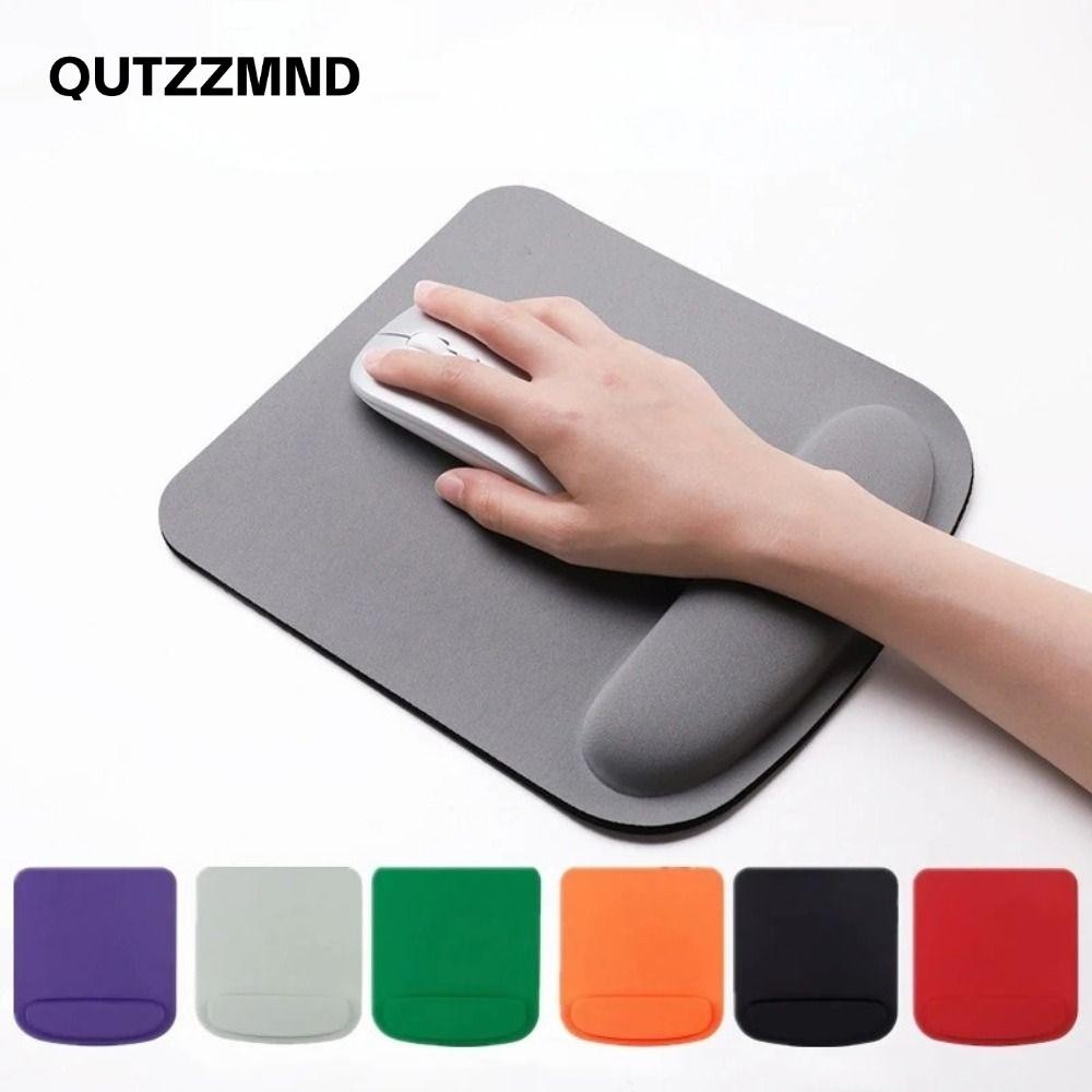 Qutzzmnd Miếng lót chuột còn lại cổ tay, Phụ kiện văn phòng Bàn di chuột văn phòng chơi game EVA, Miếng đệm chuột để bàn màu trơn xốp dày
