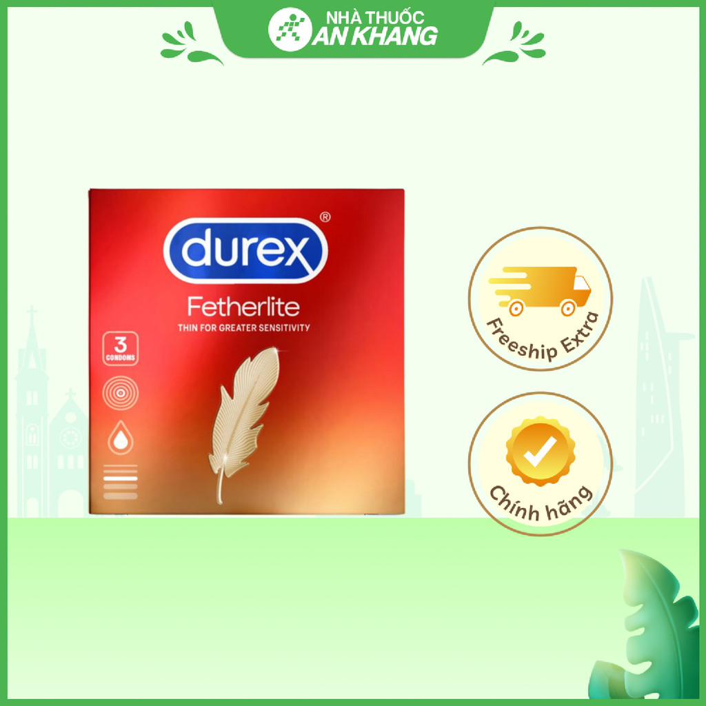 Bao Cao Su Durex Fetherlite 3 cái/Hộp