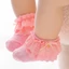 OXXGGKAO Tất ren viền thời trang cho bé Sơ sinh Trẻ mới biết đi Tất mắt cá chân màu trơn cho bé gái để biểu diễn sân khấu và Par
