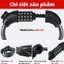 Khoá dây xe đạp 5 số cao cấp bền bỉ chất lượng cao cho xe đạp xe máy đa dụng chống trộm -GIOVA