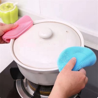 Miếng Rửa Chén Bát Silicon Kháng Khuẩn Kiêm Lót Đế Ly ️🦉 SHOP PP ONLINE CLICK 24 GIỜ