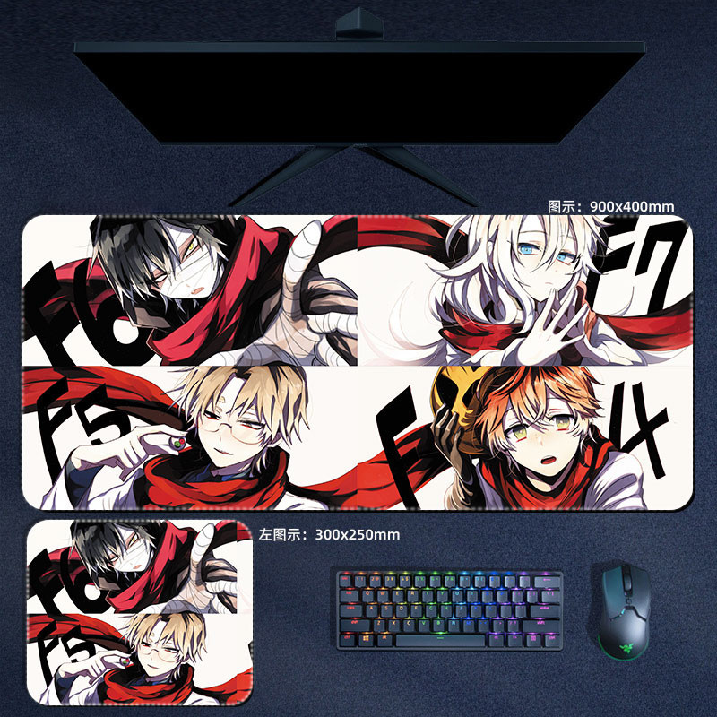 Angels of Death Mouse Pad Rachel Gardner Isaac Foster Anime Lớn MousePad Manga Bàn Phím Miếng Lót PC Phụ Kiện Chơi Game Thảm Để Bàn