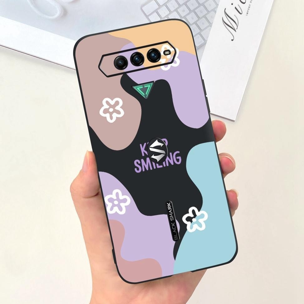Ốp lưng Xiaomi Black Shark 5 RS Thẩm Mỹ Thời Trang Hoa Dễ Thương Ngộ nghĩnh Sơn Mờ Silicon Mềm Ốp Lưng Cá Mập Đen 5RS Vỏ Điện Thoại