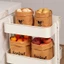 Túi Giấy Kraft SUNKISSD, Túi Bao Bì Vuông Dày Dung Tích Lớn, Túi Bảo Quản Có Thể Tái Sử Dụng Bền Chống Thấm Nước Có Thể Giặt Được Túi Mua Sắm