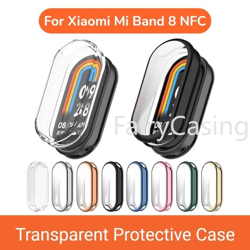TPU Mềm Bảo Vệ Cho Xiaomi Mi Band 10 9 8 Ốp Lưng Bảo Vệ Toàn Màn Hình Vỏ Ốp Lưng Mạ