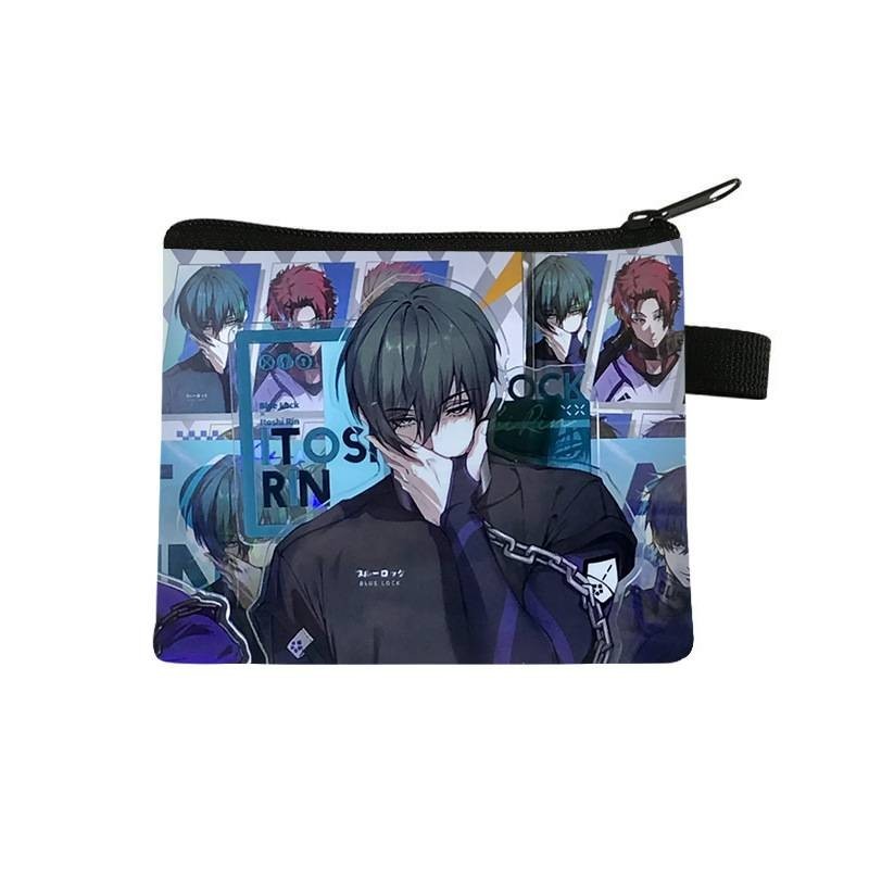 Siy7 BLUE LOCK Hoạt Hình Anime Sinh Viên Ví Đựng Tiền Xu In Hình Trẻ Em Thời Trang Túi Đựng Thẻ Di Động Nam Túi Bảo Quản