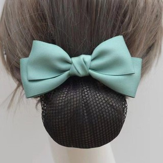YONDR Nơ Lò Xo Kẹp, Ruy Băng Phong Cách Hàn Quốc Bun Snood, Kẹp Tóc Vintage Đuôi Ngựa Kẹp Mũ Lưới Tóc Ngân Hàng