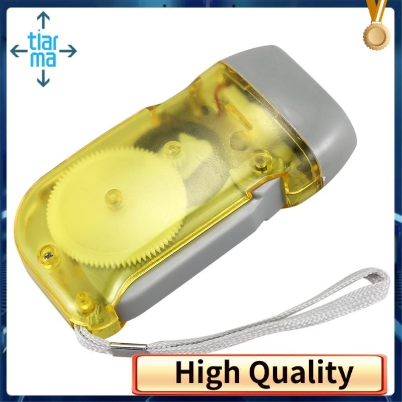 3 LED Dynamo Wind Up Đèn Pin Đèn Pin Bấm Tay Quay NR Cắm Trại