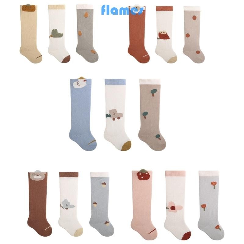 Fl 1 Đôi Tất Sơ Sinh Cho Thời Tiết Lạnh Thoáng Khí Trên Đầu Gối Vớ