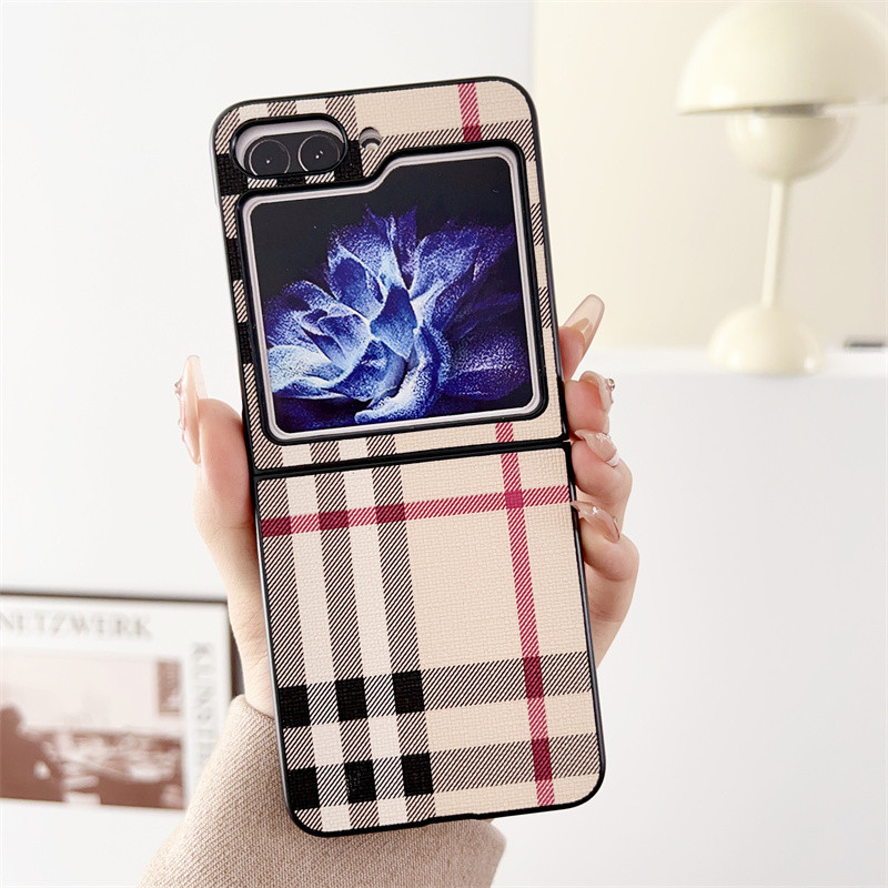 Họa Tiết Retro Mỏng Samsung Galaxy Z Flip 5 Z Flip 4 Z Flip 3 Da PU Vỏ Điện Thoại Da Mềm Ốp Lưng Flip5 Flip4 Flip3
