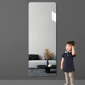 Gương Dẻo Dán Tường Nguyên Khối Dán Tủ Cửa Tủ Nhà Tắm Hình Chữ Nhật kích thước 30x100cm