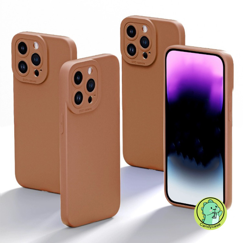 Ốp Cho Realme C67 C55 C53 C51 C33 C35 C30 C30S C25 C25S C21Y C25Y C21 C20 C11 Narzo N55 N53 Vỏ Bảo Vệ Ống Kính Màu Trơn Mờ Đơn Giản Chống Rơi Vỏ Điện Thoại TPU Mềm