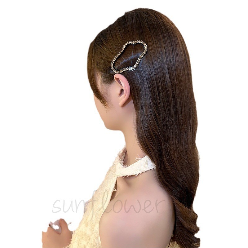 Kẹp tóc đám mây đính đá Nổ kẹp tóc gãy