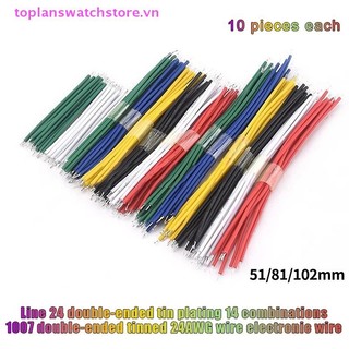 Toplanswatchstore 140 Chiếc Dây Điện Tử Chất Lượng Cao 24AWG Dây Đóng Hộp 6 Màu Jumper DIY Bộ Cho PCB Và Breadboard Dây Cáp VN