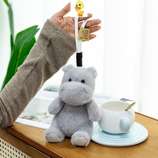 PLUS Palm Treasure Series Hippopotamus Đồ chơi sang trọng Hippopotamus Đồ chơi sang trọng Mềm mại Đồ chơi sáng tạo sang trọng Trang trí phòng khách Trang trí phòng ngủ Gối Sofa Quà tặng cho trẻ em