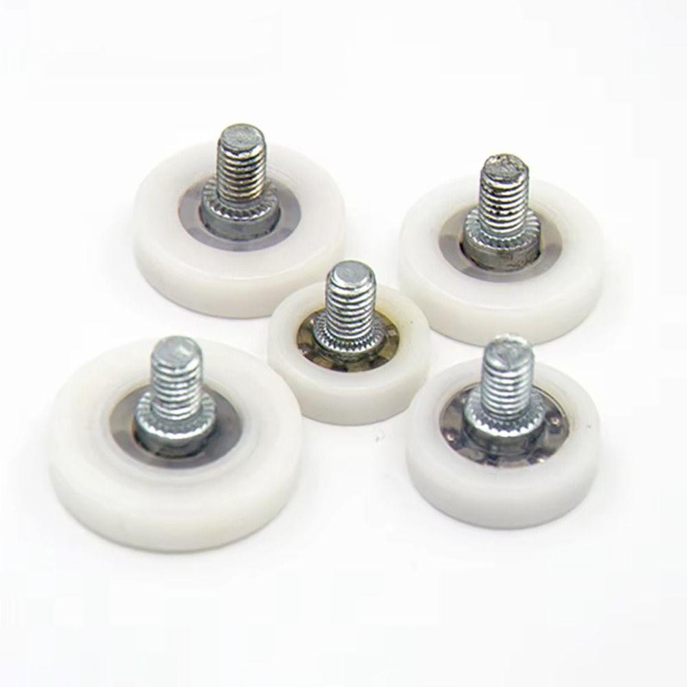 SLICELLIFE 1 Chiếc Tủ Di Chuyển Bánh Xe, Có Vít M6 Chủ Đề Bên Ngoài Ngăn Kéo Mang Ròng Rọc, Kim Loại Nylon Bền Cửa Trượt Phẳng Con Lăn Nội Thất