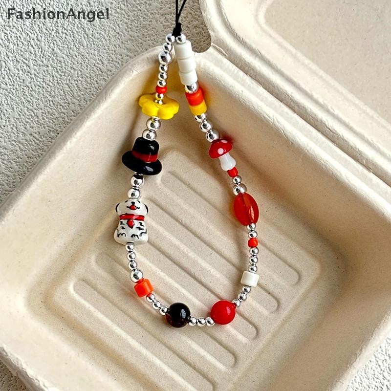 FashionAngel Y2K Dây Cho Dây Xích Điện Thoại Dây Quyến Rũ Dây Đeo Cổ Tay Dễ Thương Đính Hạt Dây Vòng Tay Móc Khóa Cho Bé Gái Người Phụ Nữ VN