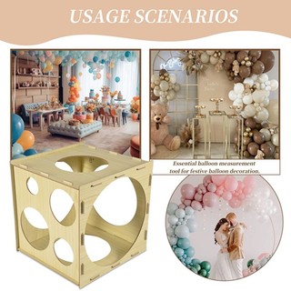 Công cụ đo lường hộp đựng bóng bay 9 lỗ ổn định 2-10 Inch cho bữa tiệc cưới sinh nhật