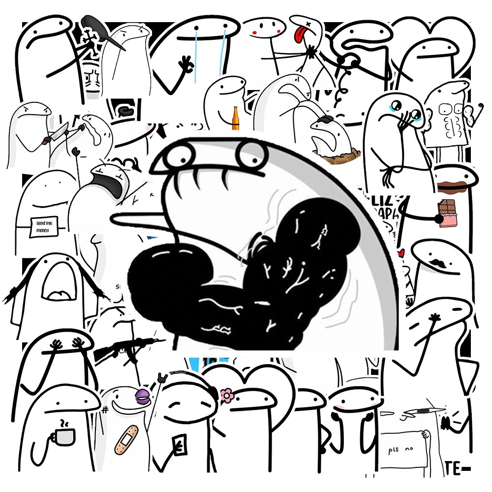 Combo 50 Sticker Meme Thằn Lằn chống nước sticker dán laptop, điện thoại, đàn guitar| MS: 00017 - GÌ CŨNG IN