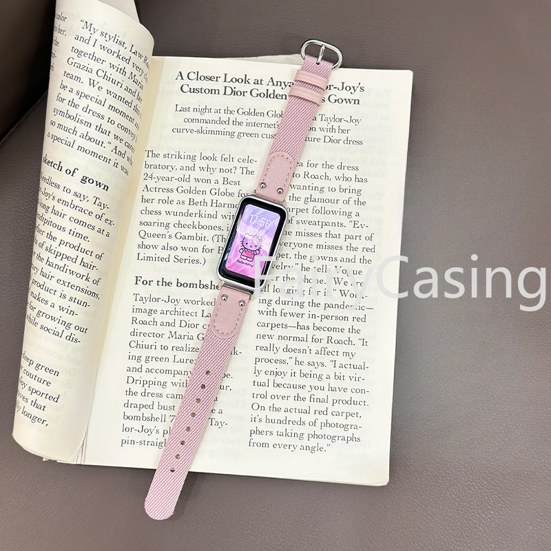 Nylon + Dây Da Cho Huawei Band 11 pro 10 9 8 Honor 7 6 Vòng Tay Cho Huawei Band 8 7 Dây Đeo Tay Dây Phụ Kiện