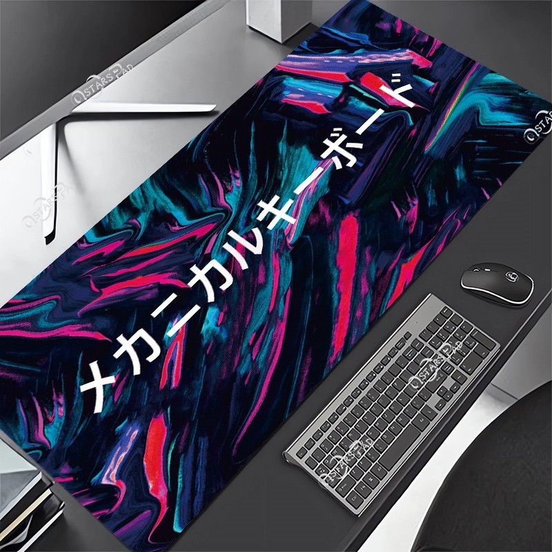 600x300mm Playmat Đen Miếng Lót Chuột Chống Trơn Trượt Game Thủ Nửa Đêm Lặn Deskmat Lớn Mousepad Thảm Phụ Kiện Văn Phòng