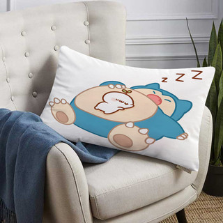 Pocket Monsters Snorlax Hình Chữ Nhật Gối Hoạt Hình Dễ Thương Gấu Dâu In Một Mặt Đệm Polyester Trang Trí Sofa Nhà (Không Có Lõi)