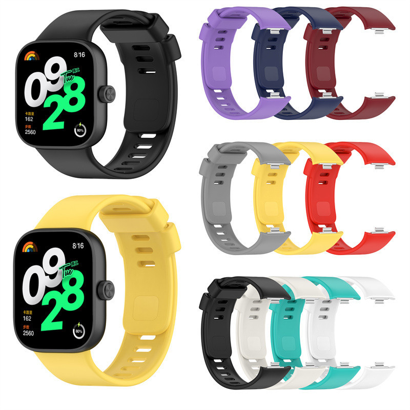 Xiaomi Smart Band 8 9 Pro, Redmi Watch 4, dây đeo cổ tay silicone mềm nhiều màu, phụ kiện vòng đeo