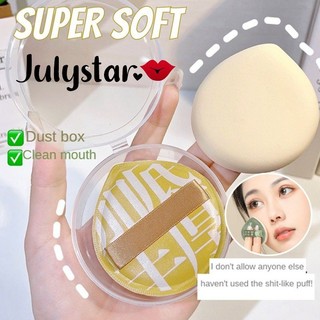 XIXI XL Extra Large Puff Foundation Puff Trang Điểm Puff, Mút Trang Điểm Khô Và Ướt, Đệm Hơi Siêu Mềm Dụng Cụ Mỹ Phẩm ღ Pink Girl Bling Makeup Look