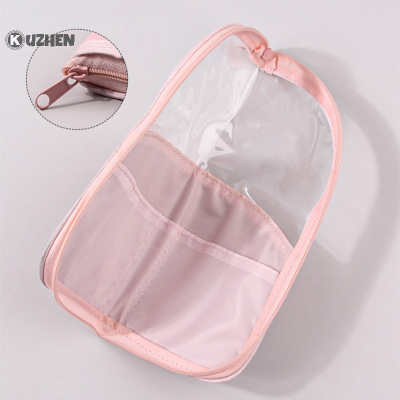 Kuzhen Hộp đựng cọ trang điểm Hộp đựng cọ trang điểm Du lịch Túi đựng mỹ phẩm chống thấm nước Đứng lên Cốc trang điểm có thể gập lại có dây kéo HOT