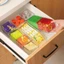 Dụng cụ sắp xếp túi trà YUUKII, Tủ đựng thức ăn nhà bếp trong suốt bằng Acrylic, Sinewy 22 * 8.5 * 5.5 CM Sắp xếp và sắp xếp kệ lưu trữ văn phòng