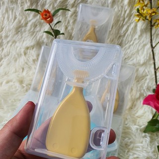 Bàn Chải Đánh Răng Chữ U Silicon bé yêu thích loại có hộp 🍑 Siêu Thị Hoa