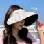 Mũ che nắng BORAGETE, Mũ che nắng có vành rộng có thể gập lại, Bảo vệ tia cực tím mềm mại thông thường Mũ xô sử dụng kép dành cho nữ