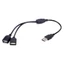 WU USB Y Bộ Chia Cáp USB Nam Đến 2 USB Nữ Bộ Chia USB Hubs Dây Nguồn