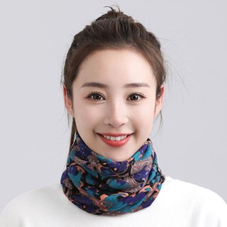 Khăn quàng cổ chất liệu cotton mềm mại từ thương hiệu CozyNest, họa tiết mùa thu đông dành cho phụ nữ, khăn đa năng trùm đầu và cổ