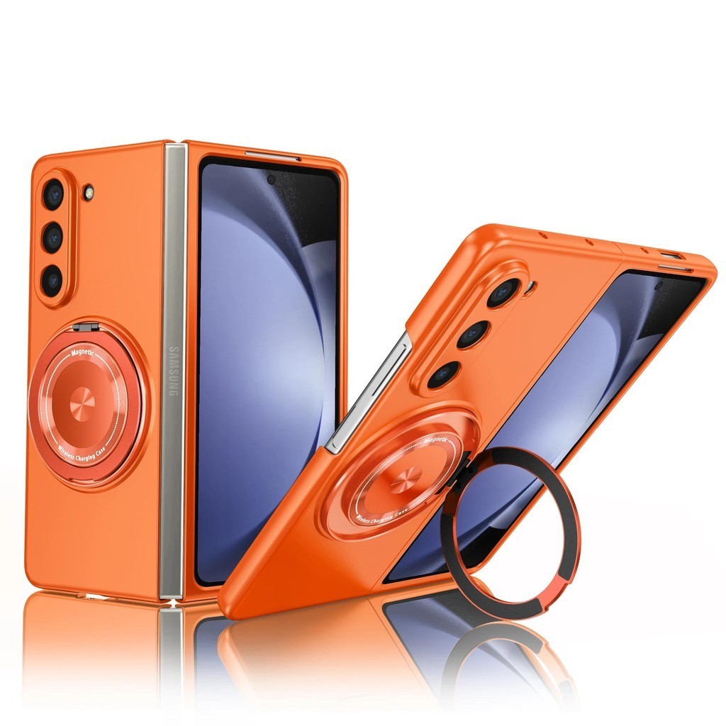 Dành Cho Samsung Galaxy Z Fold 6 5 4 3 Vỏ Từ Tính Giáp Chống Sốc 360 Xoay Vòng Giá Đỡ Xe Ô Tô Bảo Vệ Camera Gấp Bao