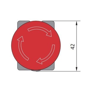 (HCM) Nút nhấn khẩn đầu nấm phi 40mm, màu đỏ có sẵn tiếp điểm 1 NC, NP2-ES Hãng Chint (Hàng Xuất Khẩu EU)